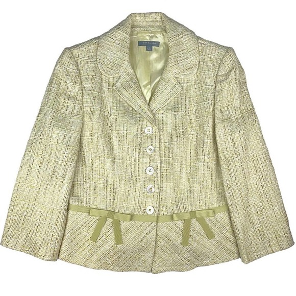 Ann Taylor Boucle Tweed Blazer Dress 2-Piece Suit - Picture 4 of 14